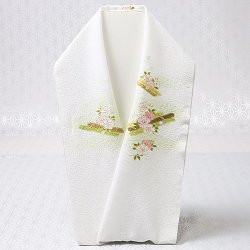 画像1: 手描き半襟　桜花筏