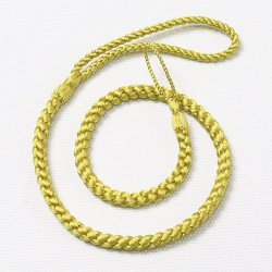 画像1: 時計紐　四津組み　無地（長タイプ）　金糸雀色（かなりあいろ）（04）