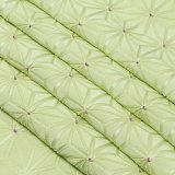 帯揚げ　麻の葉ツマミ　若葉色（わかばいろ）／本紫（ほんむらさき）（59）