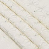 帯揚げ　麻の葉ツマミ　オフホワイト／空色（そらいろ）（57）