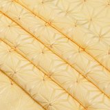 帯揚げ　麻の葉ツマミ　支子色（くちなしいろ）／錆朱（58）