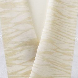 画像1: 半襟　叢雲絞り（草木染）　栗（04）