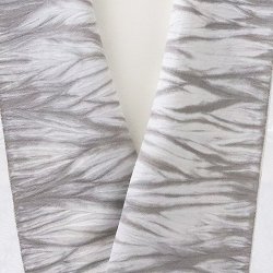 画像1: 半襟　叢雲絞り（草木染）　槙（09）