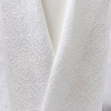 白半襟　柄　正絹 風通三重織　華紋詰（はなもんづめ）