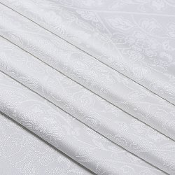 画像1: 黒留袖（礼装用）帯揚げ　唐織＜割付洋花＞ 