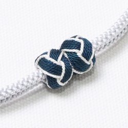 画像1: 羽織紐　無双　マグネット　＜小田巻＞　白鼠（しろねず）（37）