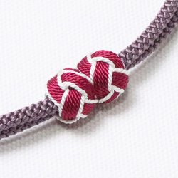 画像1: 羽織紐　無双　マグネット　＜小田巻＞　鳩羽色（はとばいろ）（39）