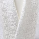 白半襟　柄　正絹 風通三重織　流水に菱（りゅうすいにひし）