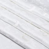 黒留袖（礼装用）帯揚げ　唐織刺繍＜花唐草（白）＞