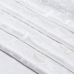 画像1: 黒留袖（礼装用）帯揚げ　唐織刺繍＜花唐草（白）＞