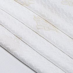 画像1: 黒留袖（礼装用）帯揚げ　縫取＜桧垣＞