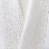 白半襟　柄　正絹 風通三重織　万年青（おもと）