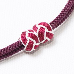 画像1: 羽織紐　無双　マグネット　＜小田巻＞　蒲葡（えびぞめ）（38）