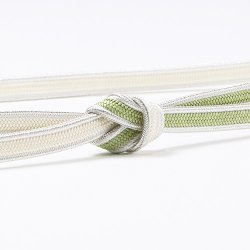 画像1: 帯締め　銀耳付平唐片胴ぼかし　（03）