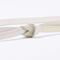 画像1: 帯締め　銀耳付平唐片胴ぼかし　（02）