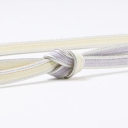 画像1: 帯締め　銀耳付平唐片胴ぼかし　（05）