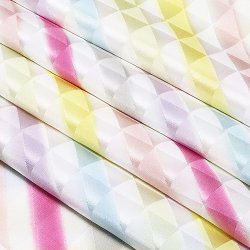 画像1: 帯揚げ　うろこ七色タヅナ　はっきり（02）