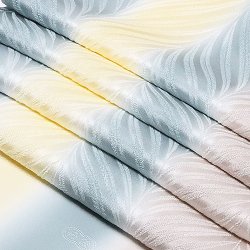 画像1: 帯揚げ　ふくれ羊歯三色ぼかし　（02）