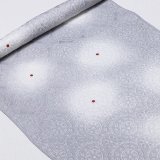 帯揚げ　カテドラル白ぼかし水玉　桔梗鼠（ききょうねず）（05）