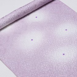 画像1: 帯揚げ　カテドラル白ぼかし水玉　浅紫（あさむらさき）（01）