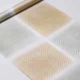 帯揚げ　二色モダン市松　榛色（はしばみいろ）／青磁鼠（せいじねず）（05）