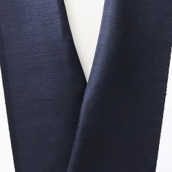 画像1: 半襟　男襟紬織　墨黒（すみくろ）（07）