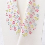 刺繍半襟　桜づくし　サモンピンク地 （02）