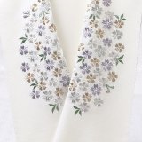 刺繍半襟　桜づくし　オフホワイト地（05）