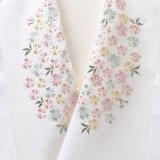 刺繍半襟　桜づくし　白地（01）