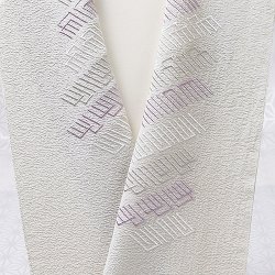 画像1: 刺繍半襟　源氏香たづな　灰青地 （04）