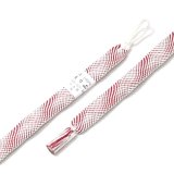 羽織紐　女短　七宝ウェーブ　白／深赤（01）