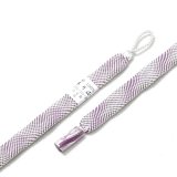 羽織紐　女短　七宝ウェーブ　絹鼠（きぬねず）／古代紫（こだいむらさき）（05）