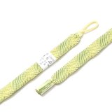 羽織紐　女短　七宝ウェーブ　黄檗色（きはだいろ）／松葉色（まつばいろ）（09）