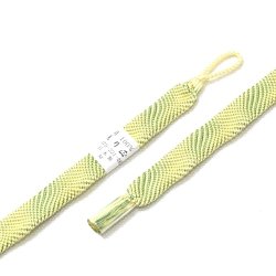 画像1: 羽織紐　女短　七宝ウェーブ　黄檗色（きはだいろ）／松葉色（まつばいろ）（09）