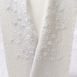 刺繍半襟　明雲小花　グレー地（06）