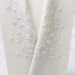 画像1: 刺繍半襟　明雲小花　グレー地（06）