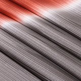 帯揚げ　二色斜め染め分け 　紅海老茶（べにえびちゃ）／鈍色（にびいろ）（01）