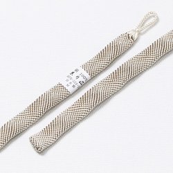 画像1: 紳士羽織紐　七宝ウェーブ　亜麻色（あまいろ）／江戸鼠（えどねず）（06）