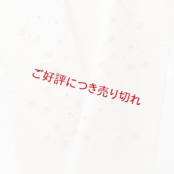 画像1: 刺繍半襟　明雲小花　サモンピンク地（04） (1)