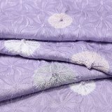 帯揚げ　捻り麻三色傘巻き 　竜胆色（りんどういろ）（03）