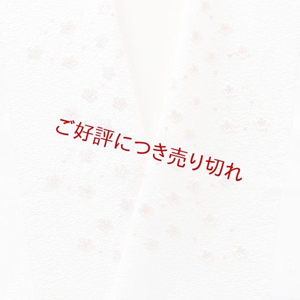 画像1: 刺繍半襟　明雲小花　白地（01） (1)