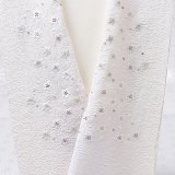 刺繍半襟　明雲小花　灰桜地（05）