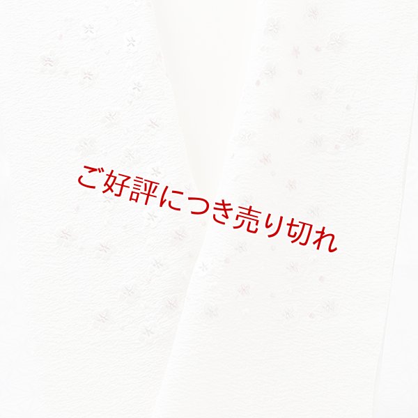 画像1: 刺繍半襟　明雲小花　オフホワイト地（02） (1)