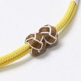 羽織紐　無双　マグネット　＜小田巻＞　菜の花色（なのはないろ）（42）