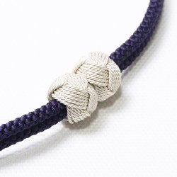 画像1: 羽織紐　無双　マグネット　＜小田巻＞　深紫（ふかむらさき）（45）