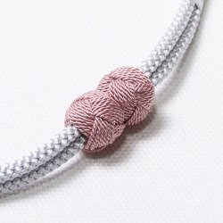 画像1: 羽織紐　無双　マグネット　＜小田巻＞　灰青（はいあお）（43）