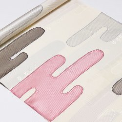 画像1: 帯揚げ　ローケツ三色マジョリカ絵霞 　（05）