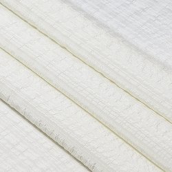 画像1: 帯揚げ　草木染縦横リボン縞 　オフホワイト（01）