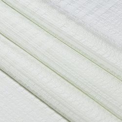 画像1: 帯揚げ　草木染縦横リボン縞 　白緑（びゃくろく）（09）