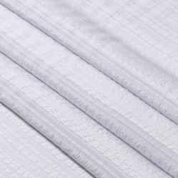 画像1: 帯揚げ　草木染縦横リボン縞 　月白（げっぱく）（08）